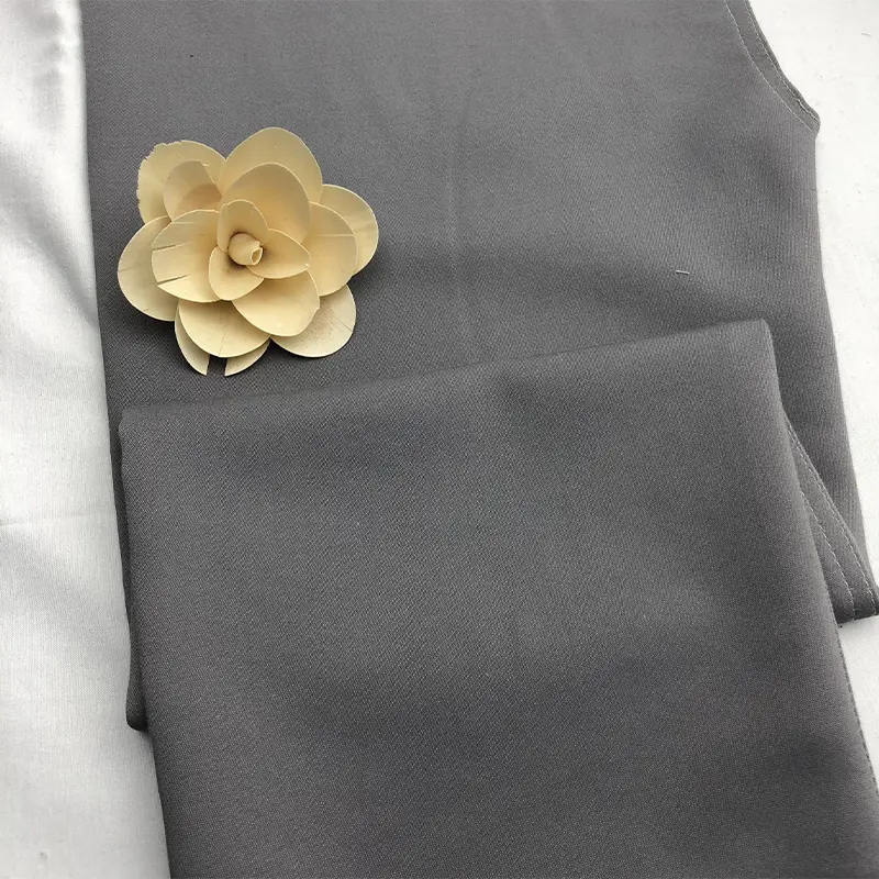 Factory Custom Fashion Double Layer Cotton Polyester Spandex Fabric