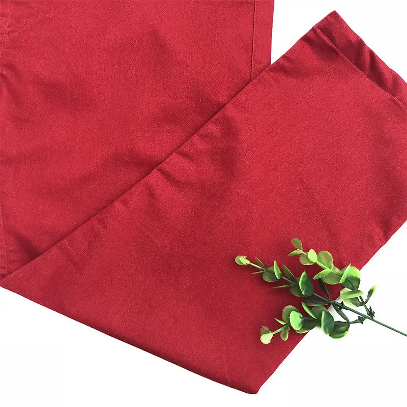 High Quality Stretch Organic Cotton Polyester Blend Satin Fabric